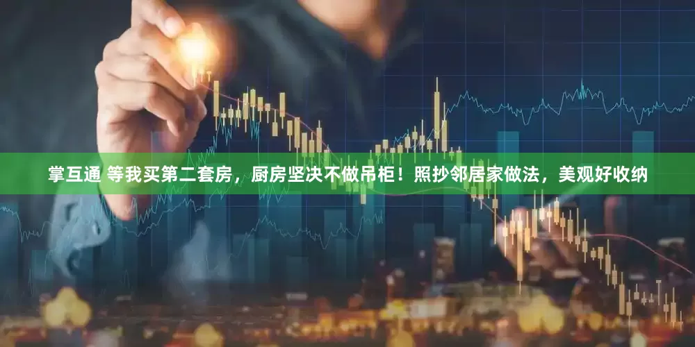掌互通 等我买第二套房，厨房坚决不做吊柜！照抄邻居家做法，美观好收纳