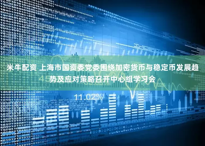 米牛配资 上海市国资委党委围绕加密货币与稳定币发展趋势及应对策略召开中心组学习会