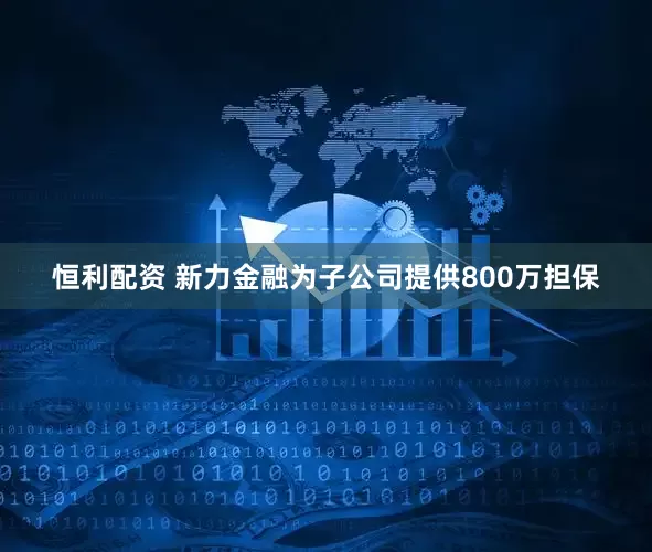 恒利配资 新力金融为子公司提供800万担保