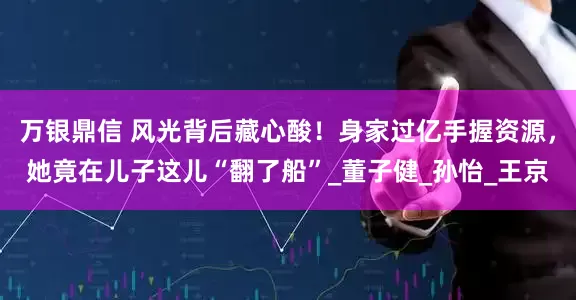 万银鼎信 风光背后藏心酸！身家过亿手握资源，她竟在儿子这儿“翻了船”_董子健_孙怡_王京